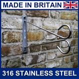 5mm rod stainless steel hanging basket bracket