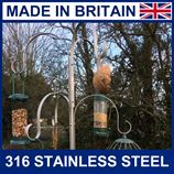 stainless steel bird feeder station