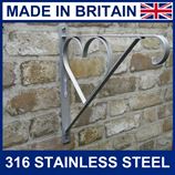 heart stainless steel hanging basket bracket