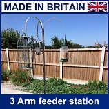 stainless steel bird feeder station