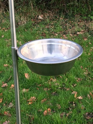 stainless steel bird feeder station