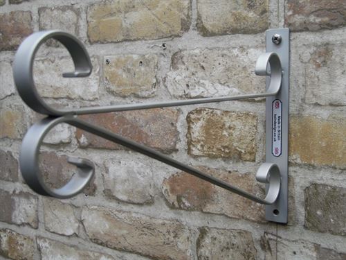 small scroll stainless steel hanging basket bracket