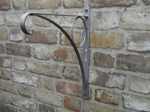 victorian stainless steel hanging basket bracket